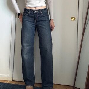 Levi's Dark Blue Straight Leg Jeans